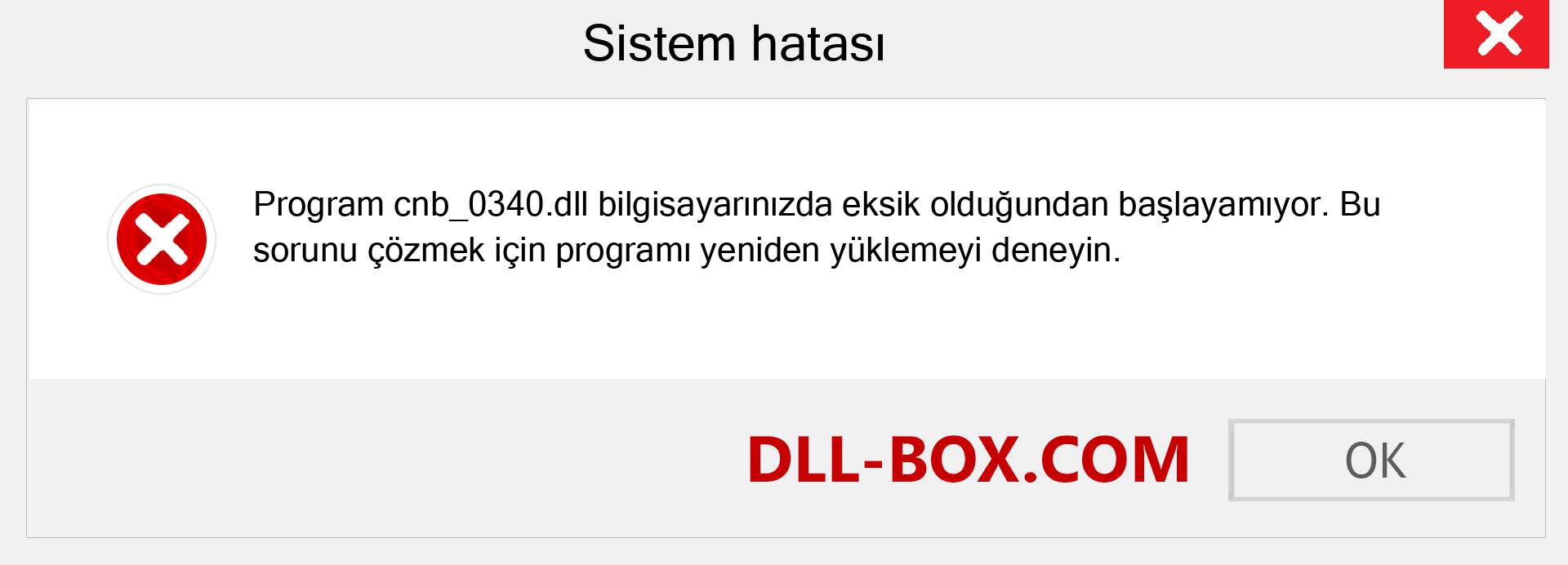 cnb_0340.dll dosyası eksik mi? Windows 7, 8, 10 için İndirin - Windows'ta cnb_0340 dll Eksik Hatasını Düzeltin, fotoğraflar, resimler